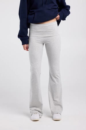 flared high waist legging lichtgrijs