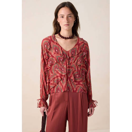 Sissy-Boy top rood met lurex afbeelding