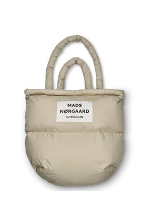 gewatteerde shopper beige