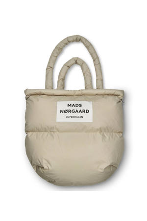 gewatteerde shopper beige