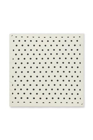 bandana Soft Cotton ecru/zwart