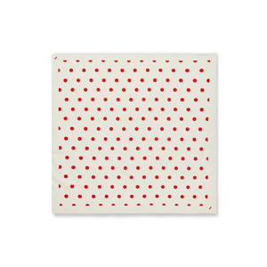 bandana Soft Cotton ecru/rood