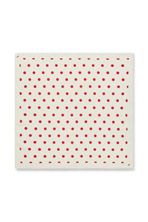 bandana Soft Cotton ecru/rood