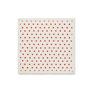 bandana Soft Cotton ecru/rood