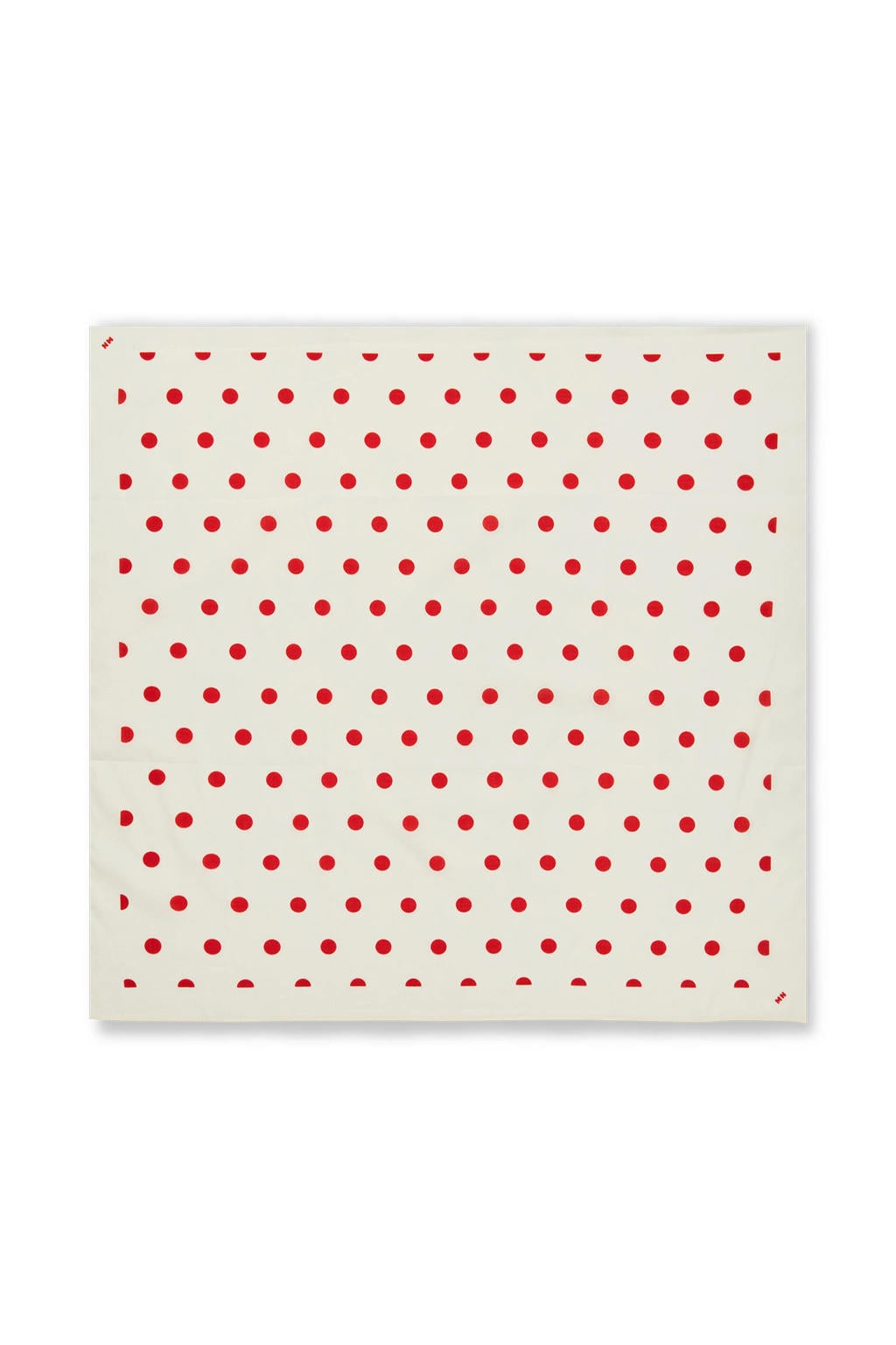 MADS NØRGAARD - COPENHAGEN bandana Soft Cotton ecru/rood