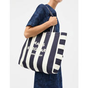 thumbnail: MADS NØRGAARD - COPENHAGEN gestreepte shopper Boutiqno Athene donkerblauw/ecru