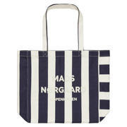 thumbnail: MADS NØRGAARD - COPENHAGEN gestreepte shopper Boutiqno Athene donkerblauw/ecru