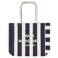 MADS NØRGAARD - COPENHAGEN gestreepte shopper Boutiqno Athene donkerblauw/ecru
