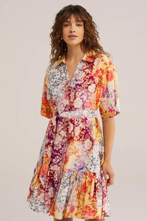 gebloemde blousejurk multi