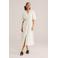 WE Fashion midi jurk broderie ecru