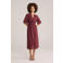 WE Fashion midi jurk donkerrood