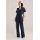 WE Fashion Straight jumpsuit marineblauw