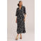 WE Fashion midi jurk zwart