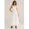 WE Fashion maxi jurk broderie wit