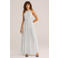 WE Fashion maxi jurk met stippen ecru