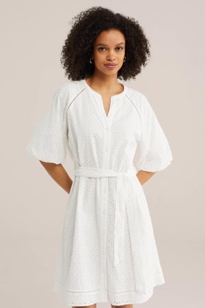 zomerjurk broderie wit