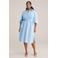 WE Fashion midi jurk lichtblauw