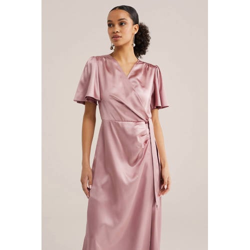 WE Fashion midi jurk lichtroze afbeelding