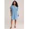 WE Fashion Curve denim spijkerjurk medium blue denim