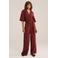 WE Fashion jumpsuit donkerrood