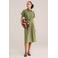 WE Fashion blousejurk met ceintuur groen