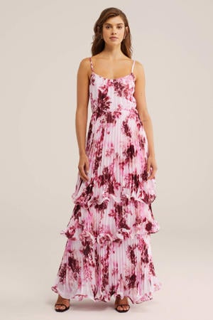 maxi jurk roze