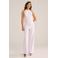 WE Fashion straight jumpsuit lichtroze met kant