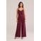 WE Fashion jumpsuit donkerrood