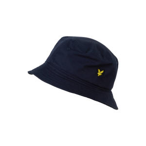 bucket hat met logo donkerblauw