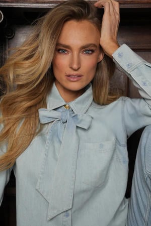 blouse light blue denim