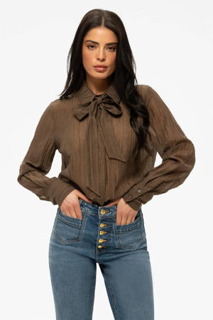 blouse donkerbruin