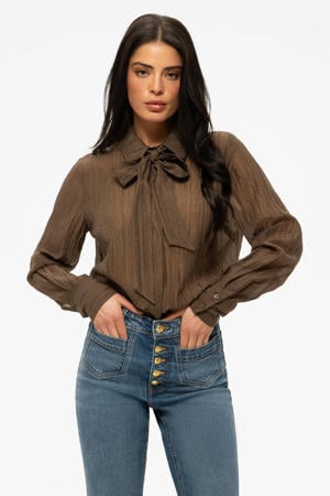 blouse donkerbruin