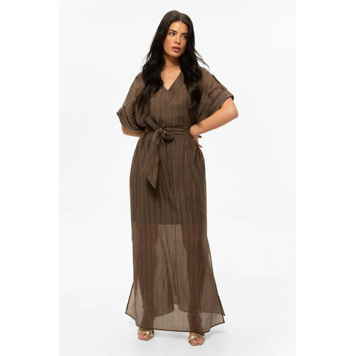 Fifth House maxi jurk donkerbruin afbeelding
