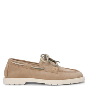 suède bootschoenen beige