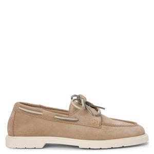 suède bootschoenen beige