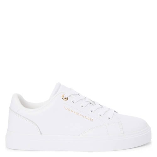 Tommy Hilfiger leren sneakers wit afbeelding