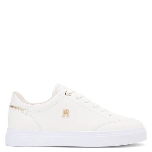 Tommy Hilfiger leren sneakers wit afbeelding