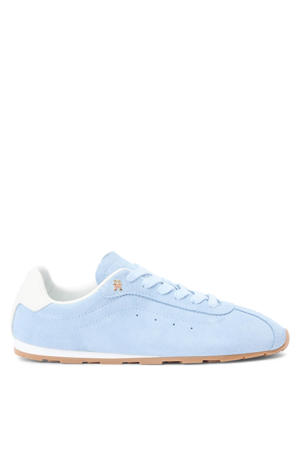 suède sneakers lichtblauw