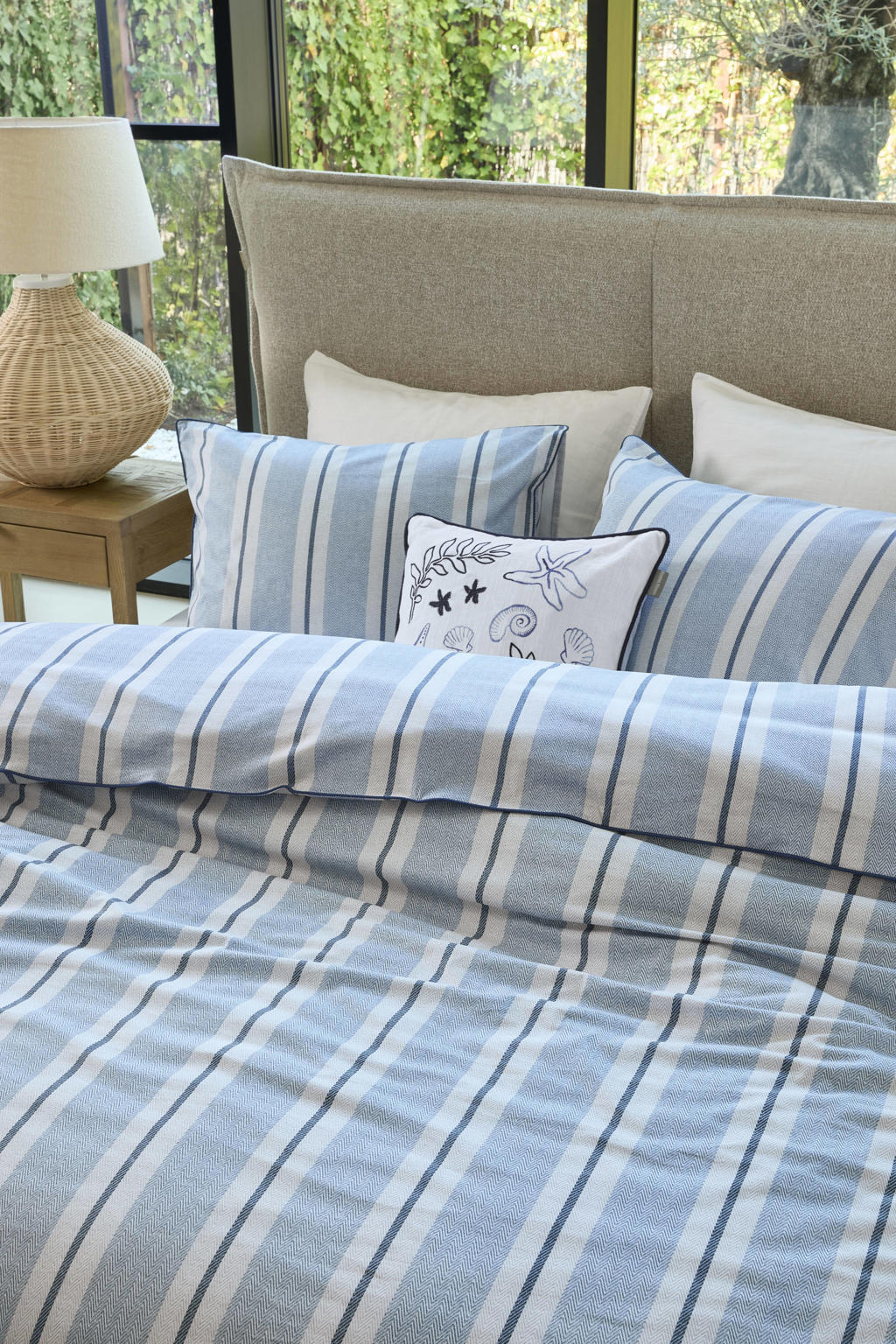 Riviera Maison katoenen dekbedovertrek 1-persoons (140x220 cm)