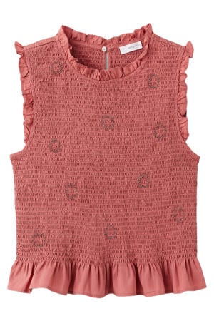 peplum top roze