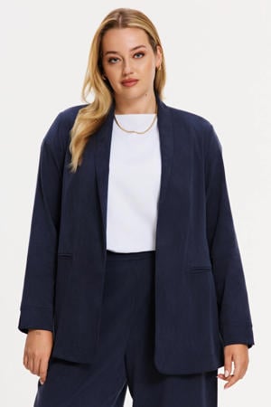 regular blazer blauw