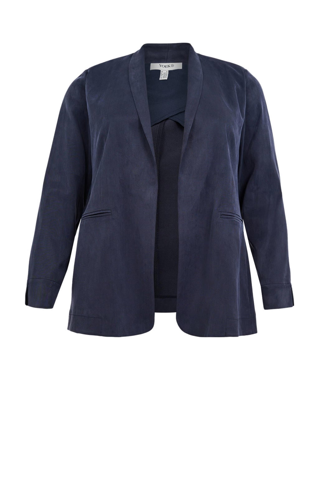 YOEK regular blazer blauw