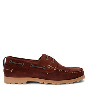 suède bootschoenen bordeaux
