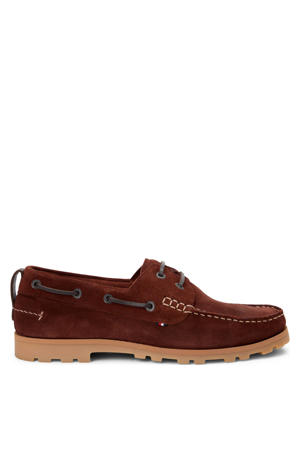 suède bootschoenen bordeaux