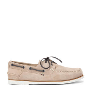 suède bootschoenen beige