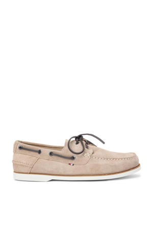 suède bootschoenen beige