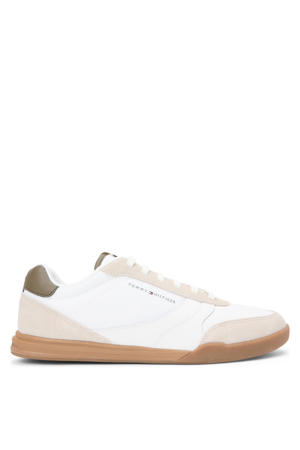 leren sneakers beige