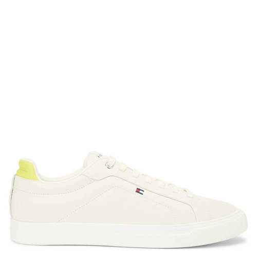 Tommy Hilfiger leren sneakers ecru afbeelding