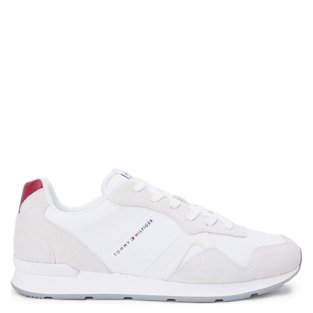 Witte heren Tommy Hilfiger sneakers met logo
