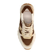 thumbnail: Manfield leren sneakers beige/bruin